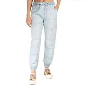 Indigo Rein Seamed Jogger Jeans Pants
